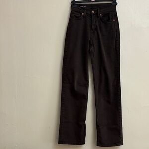 Dark Brown High rise skater jeans